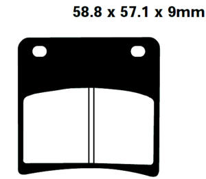 SUZUKI GSX 1100 GM/GN/GR Bj.91-96 Bremsbeläge hinten