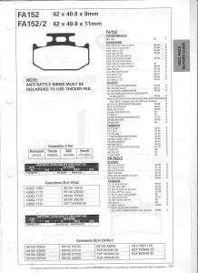 Yamaha TT 250 RL/RM/RN/RP/RR/RS Bj.99-04 Bremsbeläge...