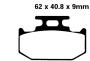 SUZUKI RM 250 N/P/R/S (RJ16A) year 92-95 rear brake pads