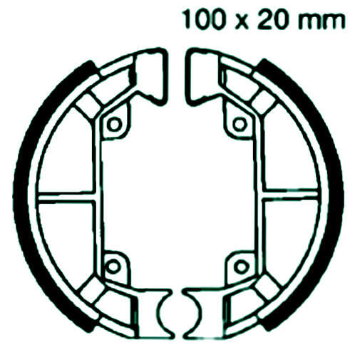 GILERA Typhoon 50, All models year 93-95 rear brake pads