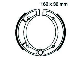 Bremsbacken hinten Yamaha YFM 400 Kodiak / Big Bear / YFM...