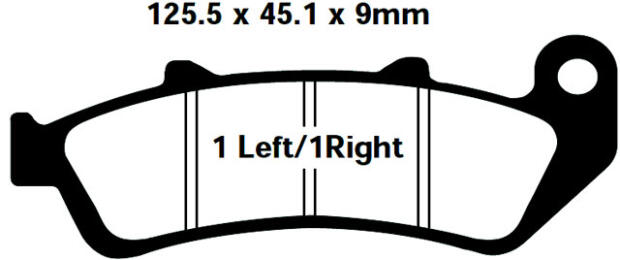 Honda CBR 1000 FP/FR/FS/FT/FV/FW/FX verbundene Bremse Bj.93-99 Bremsbeläge hinten