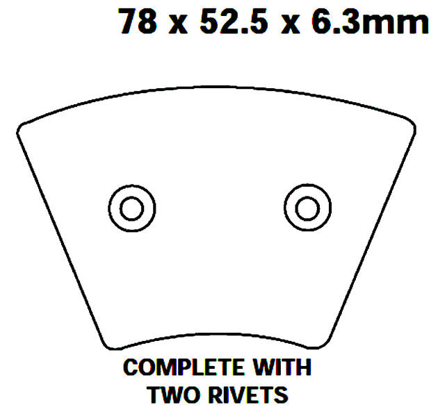 Bremsbeläge Harley Davidson FX,FXE,FXE,FXWG,FXS,XL,XLH,XLCH,XLS,XLX