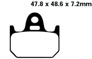 FA162 Bremsbeläge Yamaha TZ 125 / 250