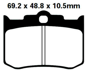 FA216/2 Blackstuff Bremsklötze - Bremsbeläge