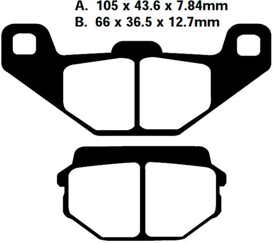 FA297 Blackstuff Bremsklötze   + - Bremsbeläge
