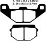FA297 Blackstuff Bremsklötze   + - Bremsbeläge