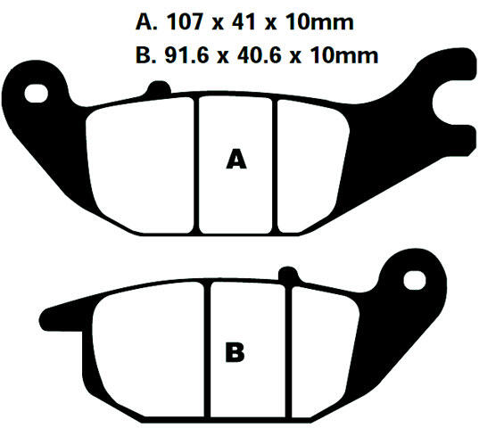 FA343 Blackstuff Bremsklötze   + - Bremsbeläge