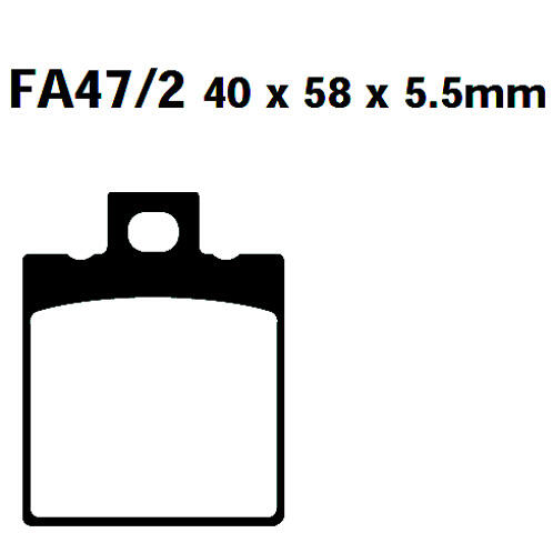 FA047/2 Blackstuff Bremsklötze   + - Bremsbeläge