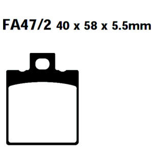 FA047/2 Blackstuff Bremsklötze   + - Bremsbeläge