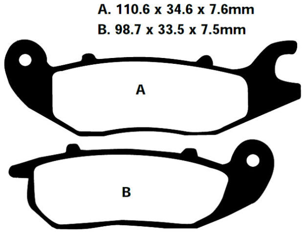 FA375 Blackstuff Bremsklötze   + - Bremsbeläge