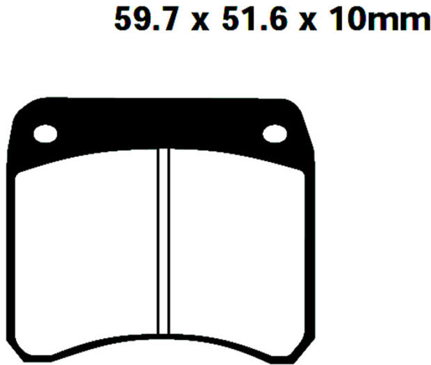 Bremsklötze/Bremsbeläge Triumph T 140 V, T 160 V, TSS750, TSX 750 Tiger