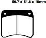 Bremsklötze/Bremsbeläge Triumph T 140 V, T 160 V, TSS750, TSX 750 Tiger