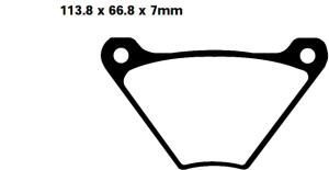 FA024/2 Blackstuff Bremsklötze   + - Bremsbeläge
