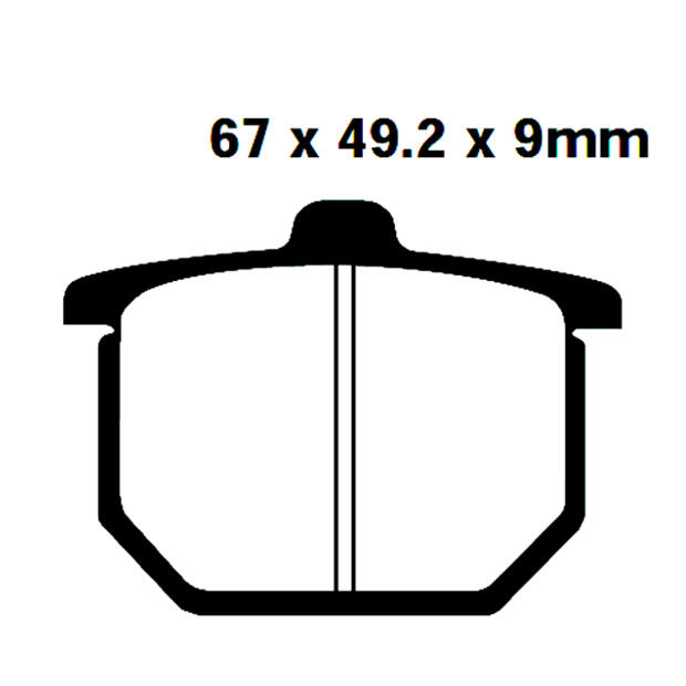 Bremsbelag für Honda CB 750 F/ CB900 F / CBX 1000
