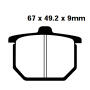 Bremsbelag für Honda CB 750 F/ CB900 F / CBX 1000