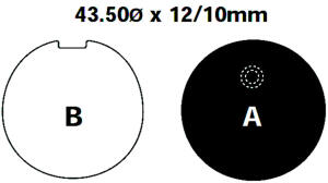Pastiglie freni anteriori FA039 per Kawasaki KH125/Z200