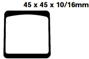 Bremsbeläge Yamaha FS 1 DX / RD 50 M, 125, 200 DX  /...