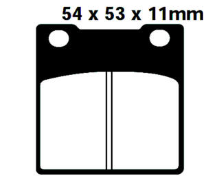 Brake pads for Honda CB250/400/650/750/-CM400