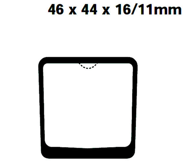 Bremsbeläge hinten typ FA048 für Kawasaki Z 400 B