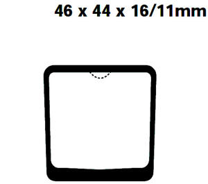 Bremsbeläge hinten typ FA048 für Kawasaki Z 400 B