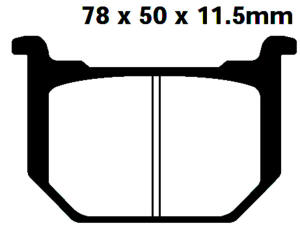 Bremsbeläge Suzuki GN, GS, GSX 250, 400, 450, 700,...