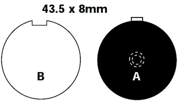 Bremsbeläge für Hyosung GF/GS/GA 125/kreidler/50/80/SuzukiGP/125