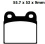 FA057 Blackstuff Bremsklötze   + - Bremsbeläge