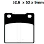 Brake pads rear for Suzuki GS/GSF/GSX/RG/RF/SV/RGV/TL