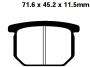 Front brake pads type FA065 for Suzuki GR, GS, GSX