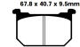 FA068 Blackstuff Bremsklötze   + - Bremsbeläge