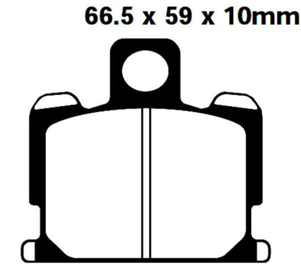 Bremsbeläge vorne für Yamaha RX 80 /XJ550,750/RD50,80/XV1000