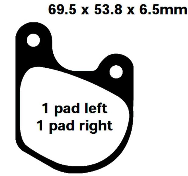 Pastiglie freni Harley Davidson FX,FXE,FXRT,FXS,XLH,XLS,XLX