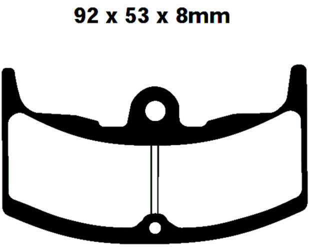 Pastiglie freni anteriori tipo FA080  per Honda CBX 550 F/F2