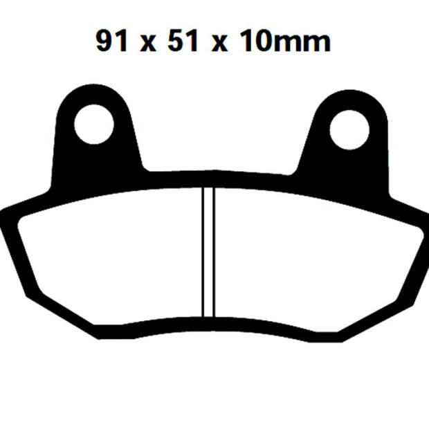 Break pad for Honda CB 650 SCC Nighthawk