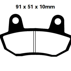 Bremsbeläge für Honda CB 650 SCC Nighthawk