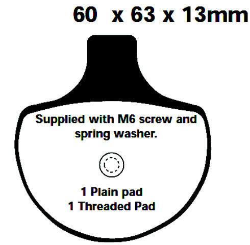 FA094 Blackstuff Bremsklötze   + - Bremsbeläge