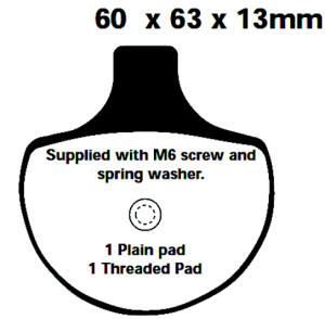 FA094 Blackstuff Bremsklötze   + - Bremsbeläge