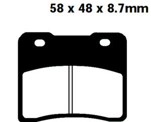 Front brake pads for Suzuki RG 250 und GSX 400