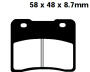 Bremsbeläge Vorne für Suzuki RG 250 und GSX 400