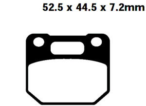 Pastiglie anteriori di tipo FA110 per Suzuki RG 80 / 125