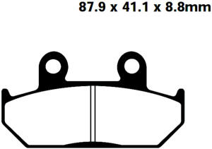 Brake pad for Honda RS/125/250/CBR750/VFR750/CBR1000/Cagiva