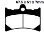 Bremsbeläge für Aprilia AF17125/Futura/Sintesi/SintesiReplica/Europa