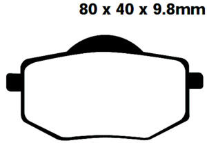 Brake pad for Yamaha/XV/535/Virago