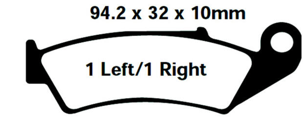 Rear brake pads Honda NSR 250, RVF 400, VFR 400, VFR 750,  RVF 750 ( FA143)