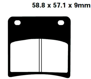 Bremsbeläge für Suzuki GSX 400, 600, 750, 1100...