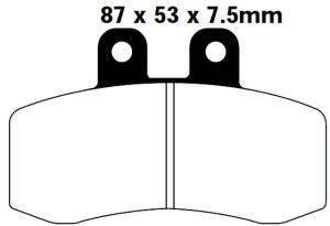 FA177 Blackstuff Bremsklötze   + - Bremsbeläge
