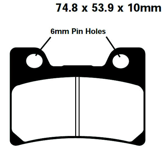 FA182 Blackstuff Bremsklötze   + - Bremsbeläge