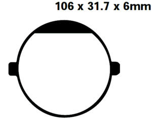 FA198 Blackstuff Bremsklötze   + - Bremsbeläge