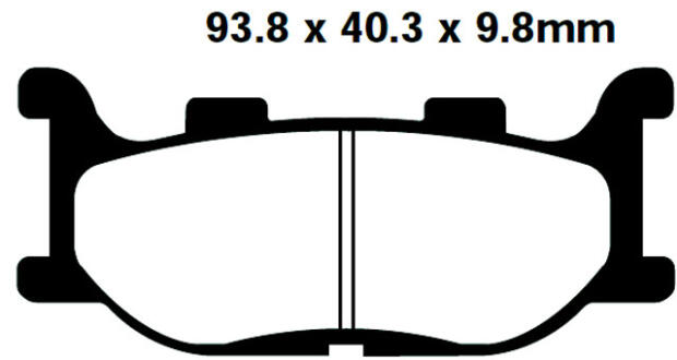 FA199 Blackstuff Bremsklötze   + - Bremsbeläge
